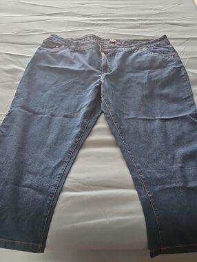 Woman Within Dark Blue Flare Jeans